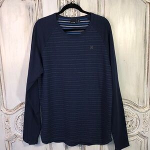 Men’s Hurley Navy NWT El Serape Crew Long Sleeve Sweat Shirt Size Large